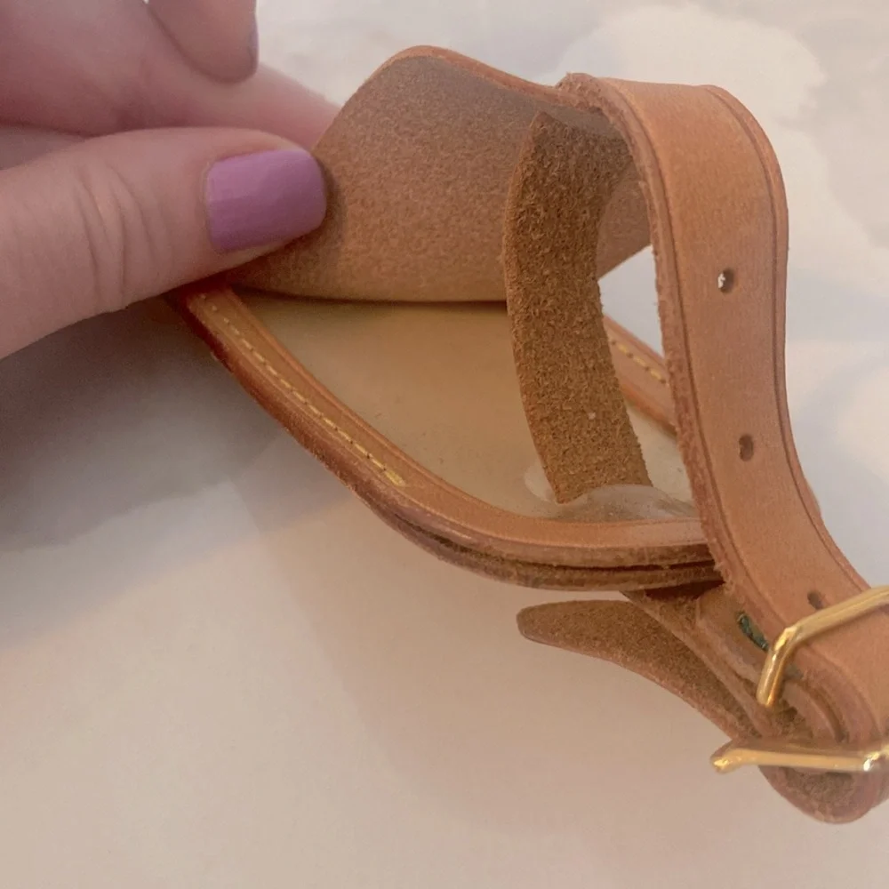 Louis Vuitton Tan Luggage Tag